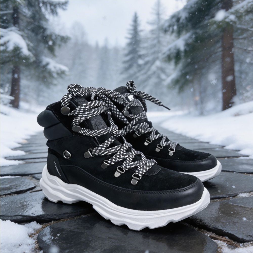 New Sorel women’s  Black Winter Rain Boots with Durable Design Size 10